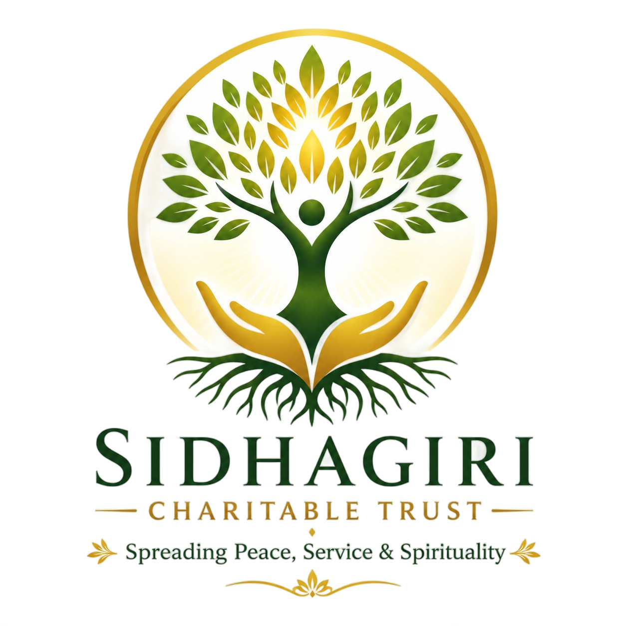 Sidhagiri Charitable Trust official spiritual and charitable organization transparent logo
